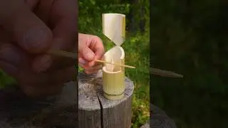 SUPER HACK with bamboo and wax for survival #bushcraft #camping #outdoors #lifehacks
