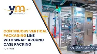 Continuous Vertical Packaging Line with Wrap-Around Case Packing for nuts | MOD.VMC520