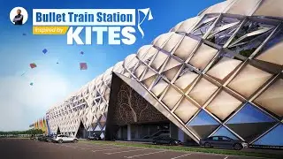 Amdavad Bullet Train Station | Fusion of Kite Patterns