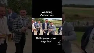 Wedding live mix n mingle caricature entertainment