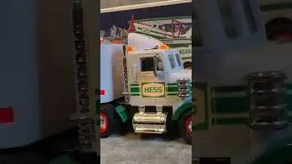 Christmas Sale ! Vintage HESS Toy Transport Truck and Airplane/Helicopter in Box Car Truck Kids Toy