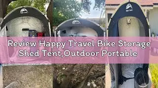 Review Happy Travel Bike Storage Shed Tent,Outdoor Portable Bicycle Storage Sheds with 210D Oxford F