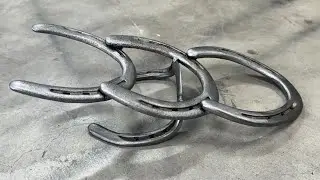 Boot Jack made from used horseshoes