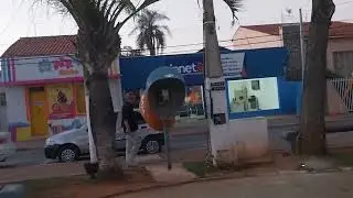 Pra&ccedil;a principal da cidade de Ara&ccedil;oiaba da Serra