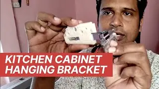 Kitchen cabinet wall hanging bracket installation