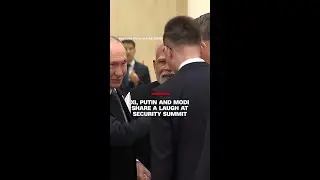 Xi, Putin and Modi share a laugh at security summit