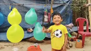 Play Outdoor fun | Happy Kids | Balloon familly | learn colour for kids @balloonfamily01 day 37