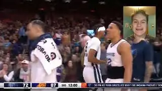 Ziaire Williams￼￼ INSANE Full Court Shot To End The 3rd Quarter Vs Suns 🔥🤯😱