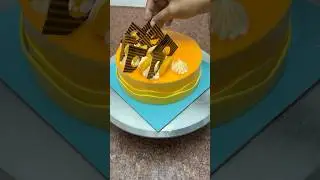 Orange cake decorating ideas #shorts #trending #orangecake