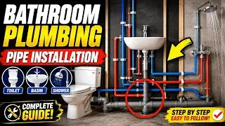 How to Install Plumbing Pipes for Toilet, Basin & Shower | Complete Bathroom Piping Guide
