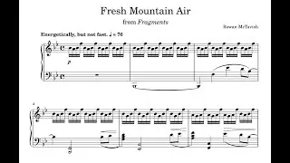 Fresh Mountain Air - Simple, Relaxing Piano Music by Rowan McTavish (with Sheet Music)