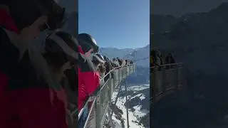 This Swiss Cliff Walk Will Take Your Breath Away ❄️ #switzerland #travel #winterwonderland