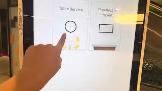 Self-ordering kiosk at McDonald's Changi Airport Terminal 2