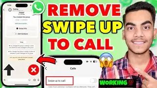How To Remove WhatsApp Swipe Up To Talk Off | Turn Off Swipe Up To Talk WhatsApp Update
