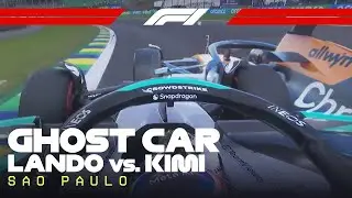 Lando Norris and Kimi Antonelli's Ghost Car Lap Comparison | 2025 Sao Paulo Grand Prix