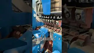 Fully automatic fence welding production line #machine #weldedmeshmachine
