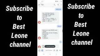 How to Check Your Result Using The Short Code 468.