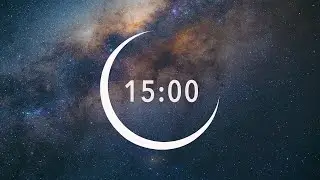 15 minute meditation timer &bull; Sleep timer &bull; Space meditation music 🌌