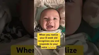 Infant baby recognizes mom&rsquo;s voice #family #sweet