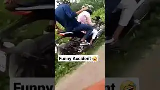 Funny Accident 🤣 #bikelife #bikelover #motorcyclevlog #bike #shortvideo #ytshorts #biker #bikerace