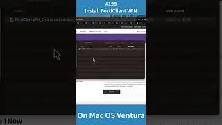 How to install Forticlient VPN on Mac os Ventura #shorts