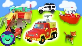 1 hour of fun with Fireman Sam toys: water rescue and more!