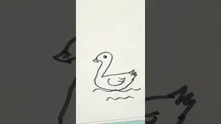 cara mudah menggambar bebek untuk anak tk | draw with @AlFatihart