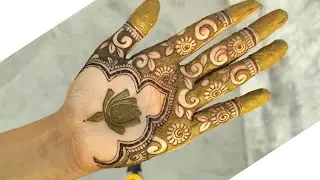 Simple and stylish front hand mehndi designs 🌼