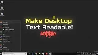 How to make desktop icon text black or readable in Windows 11