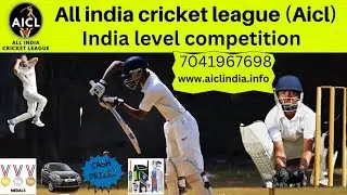 Aicl cricket league/state level trails 2022 register