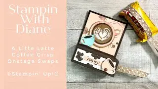 Coffee Crisp Treat Holders for Onstage Swaps - A Little Latte © Stampin' Up!®