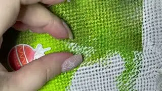 ASMR Cross Stitch | Вышивка в тишине &mdash; звуки иглы и нити