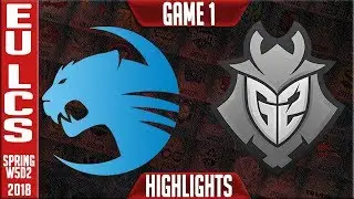ROC vs G2 Highlights | EU LCS Week 6 Spring 2018 W6D1 | Roccat vs G2 Esports Highlights