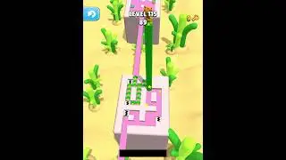 Android iOS 🎮 Stacky Dash level 115 gameplay solution. 🚀 HaZaRd LeVeL 🚀