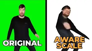 MrBeast Rizz Original vs Content Aware Scale | MrBeast Rizz Dance Meme