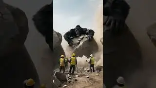 Unbelievable!Kong Hidden Inside a Boulder  #funny  #animals  #animal #kingkong #giant #giants #kong