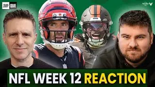 NFL WEEK 12 REACTIONS - Colts-Chiefs, Giants-Lions, Eagles-Cowboys, Steelers-Bears, Vikings-Packers