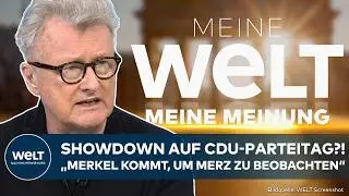 MEINE MEINUNG: Merkel beim CDU-Parteitag! Showdown?! &bdquo;Merkel kommt, um Merz zu beobachten&ldquo;