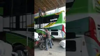 BUS CHANDRA DENGAN FULL PAKET DI ATAS #bussumatera #busmedan #pulangkampung