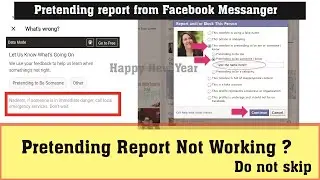 Facebook new latest reporting trick 2021 | Facebook pretending report new trick 2021