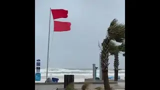 CRISTOBAL: Double red flags in strong wind