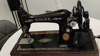 Singer 99 / 99K Lock Stitch Heavy Duty Hand Crank Sewing Machine