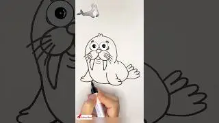 Learn to Draw a Cute Seal: Easy and Fun! 🦭🎨