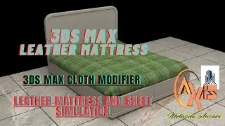 Pillow design in 3ds max/bed pillow design/how to make pillow in 3ds max. @AXISARCHITECT