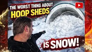 Snowy climate? Make sure you do this if you have a hoop shed!