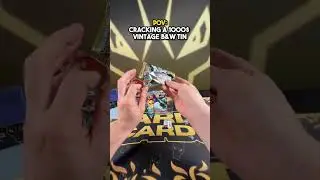 POV Unboxing a 1,000$ Pokemon Vintage B&W Pokemon Tin. #pokemon #pokemoncards #fypシ シ #unboxing
