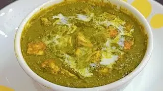 घर पर रेस्टोरेंट से भी ज्यादा टेस्टी पालक पनीर बनाने का आसान तरीका | Lahesuni Palak Paneer recipe...