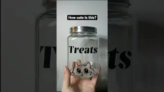 How Cute is this Cat Treat Jar?
