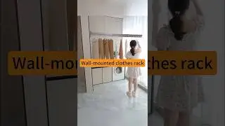 🧺Multi-Use Wall-Mounted Clothes Rack #dryingrack #quickdrying #goodthing #foldable