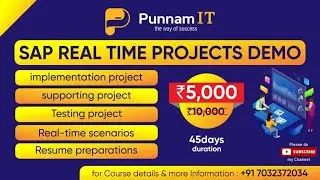SAP Real Time Projects Demo